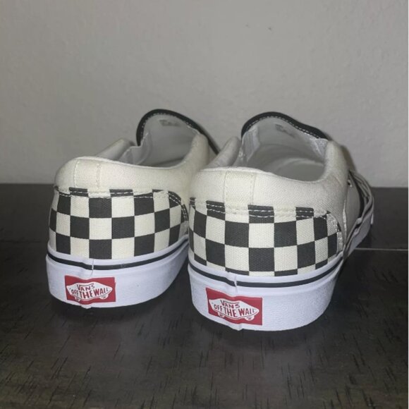 VANS Classic Slip-On Black & White Checkerboard Shoes